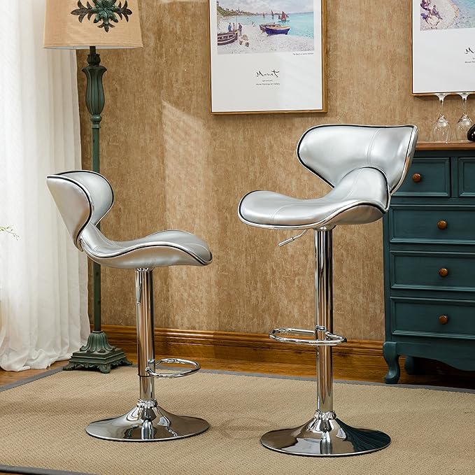 Roundhill Furniture Masaccio Cushioned Leatherette Upholstery Airlift