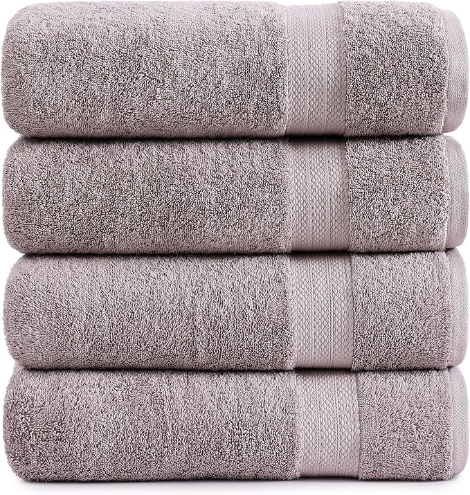 LANE LINEN Bath Towel Set of 4 PC
