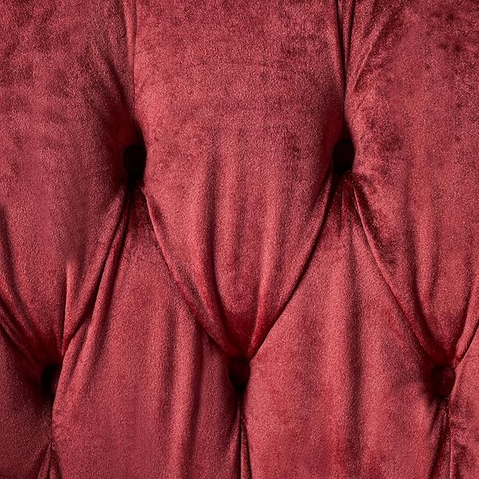 GDFStudio Melaina Tufted Chesterfield Velvet Loveseat