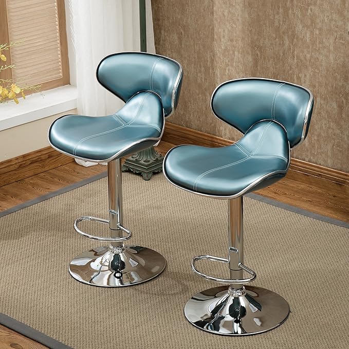 Roundhill Furniture Masaccio Cushioned Leatherette Upholstery Airlift