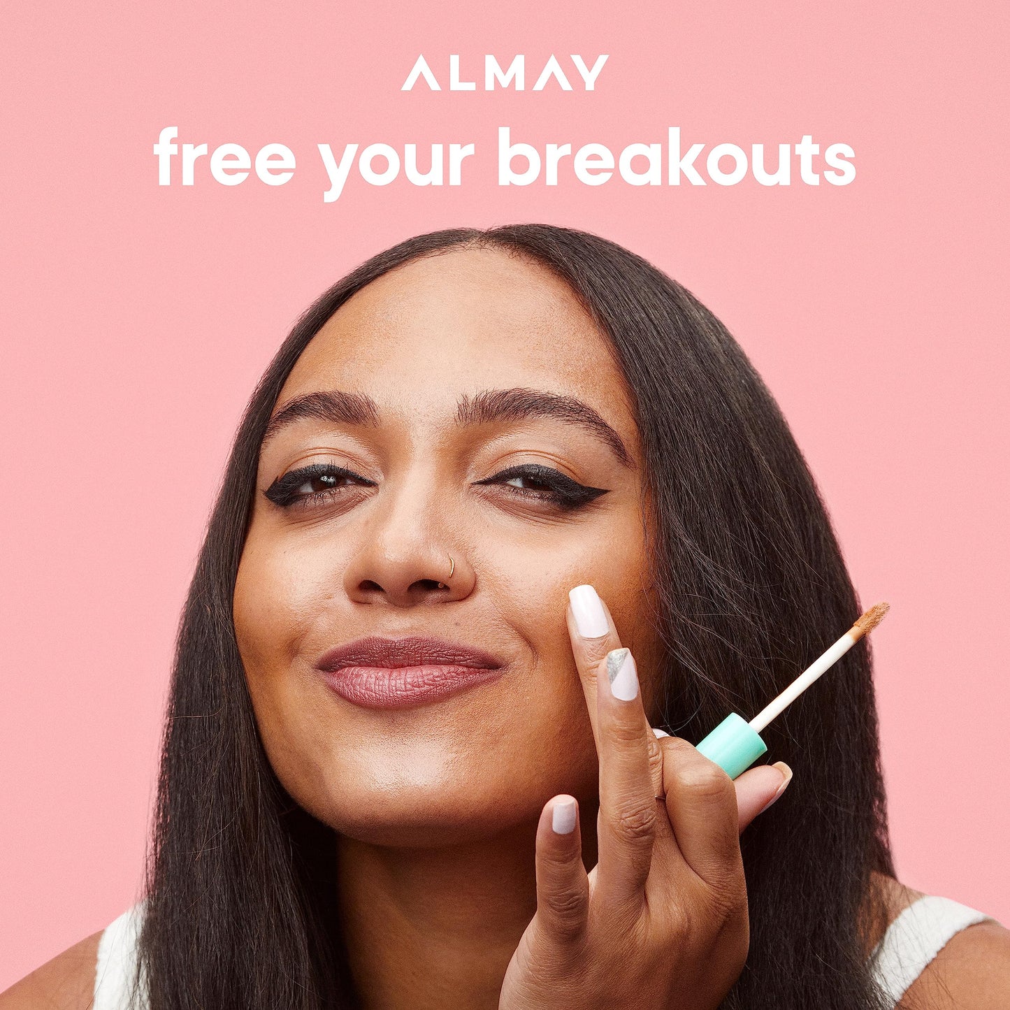 Almay Clear Complexion Acne & Blemish Spot Treatment Concealer Makeup with Salicylic Acid- for Sensitive Skin, 200 Light/Medium, 0.3 fl oz.