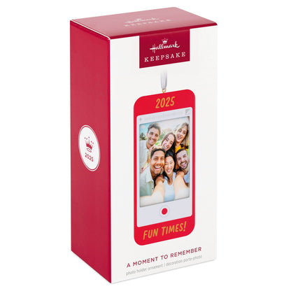 Hallmark Keepsake Christmas Ornament, A Moment to Remember 2025 Photo Frame, Gifts for Friends and Family