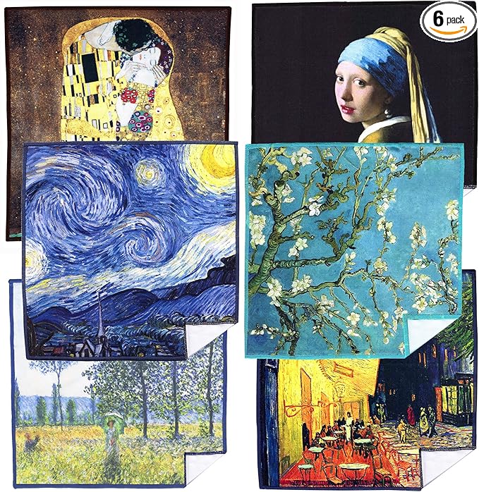Large World Best Classic Art Collection Microfiber Cloth