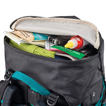High Sierra Pathway 2.0 Backpack with Hydration Storage Sleeve, for Hiking, Biking, Camping, Traveling, Black, 60L