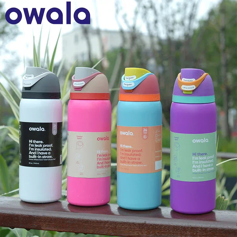 Owala Stainless Steel Water Bottle with Straw