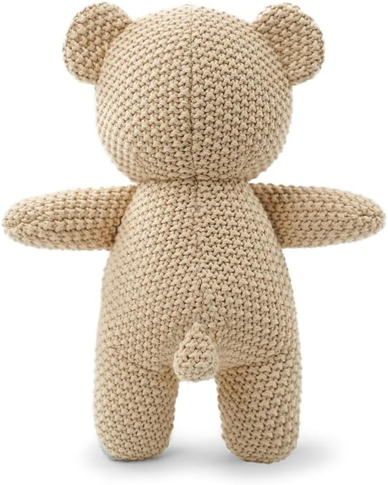 Cute Knitted Bear Stuffed Animals, Baby Crochet Stuffed Animal and Soft Toys. Cute Small Animal Dolls, 10 Inch Teddy Bear Plush Toy, Soft Toys for Babies, Boys and Girls Birthday Christmas